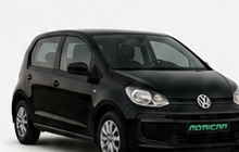 Volkswagen Up negro de alquiler